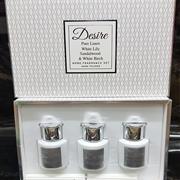 Deluxe Gift Box 3 Different Scented Oils White &amp; Silver