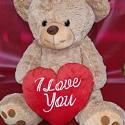 Extra large brown I Love You bear